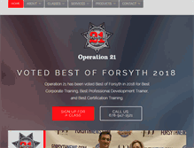 Tablet Screenshot of operation21.com